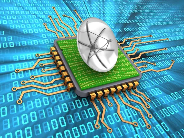 resimde arka plan üzerinde mikroçip