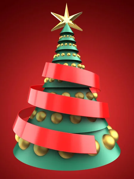 Ilustración de g árbol de Navidad — Foto de Stock