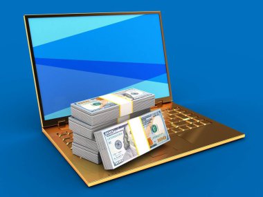 Altın bilgisayar çizimi 