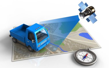 kamyon ile harita gösterimi