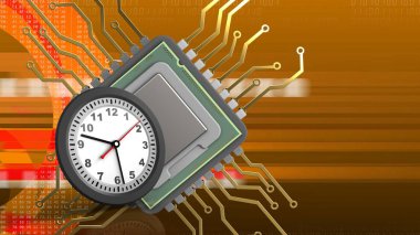  cpu resimde arka plan üzerinde