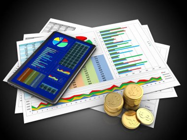 illüstrasyon iş belgelerinin