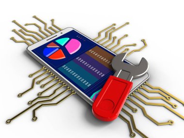 Beyaz telefon resmi
