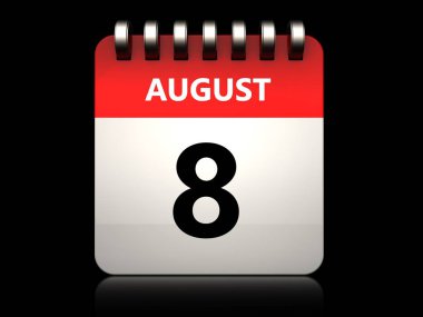 Takvim arka plan üzerinde gösterimi