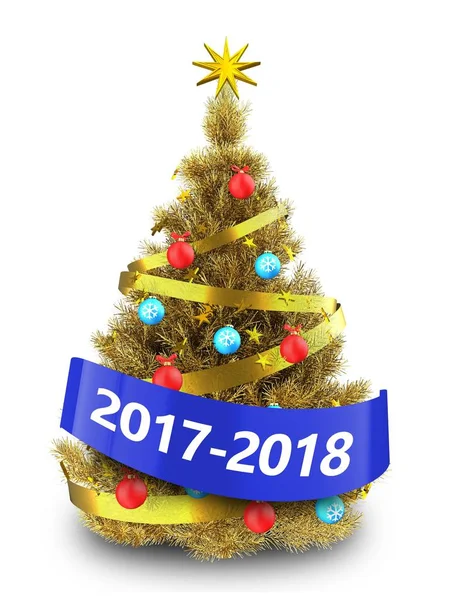 Illustratie van de kerstboom — Stockfoto