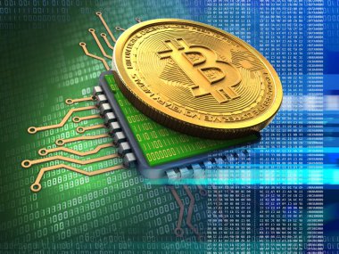 bitcoin arka plan üzerinde gösterimi
