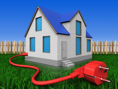  ev arka plan üzerinde gösterimi