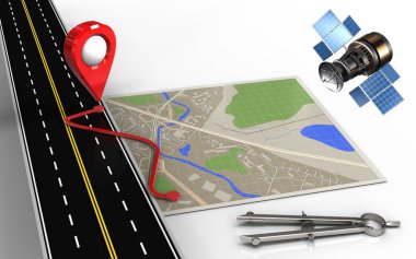 harita yolu ile gösterimi