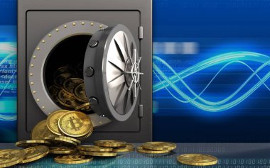 metal güvenli illüstrasyon