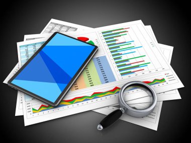 illüstrasyon iş belgelerinin