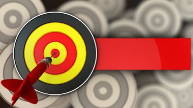 Hedef arka plan üzerinde gösterimi