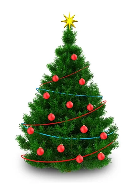 Illusztráció: karácsonyfa — Stock Fotó