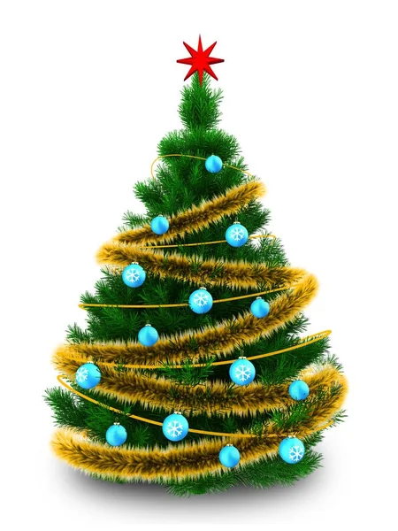 Illustration of Christmas tree — Stock Photo, Image