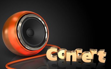 Turuncu hoparlör çizimi