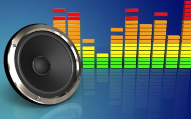 Mavi degrade arka plan üzerinde gösteren resim