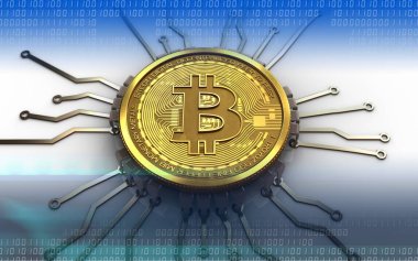 bitcoin arka plan üzerinde gösterimi