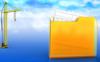 klasör arka plan üzerinde gösterimi