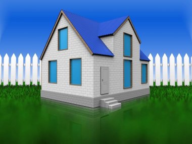 ev arka plan üzerinde gösterimi