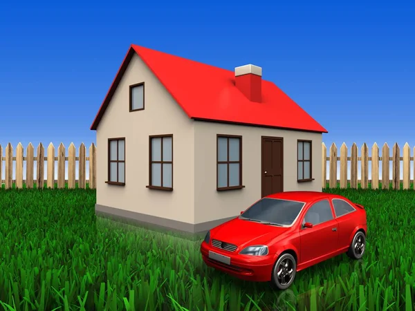  evin arka plan üzerinde gösterimi