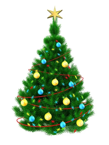 Ilustración del árbol de Navidad — Foto de Stock