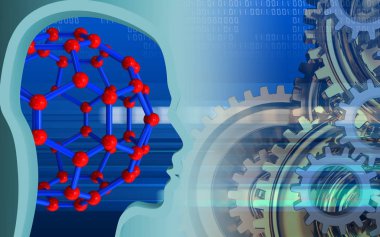 Moleküler yapısının resmini