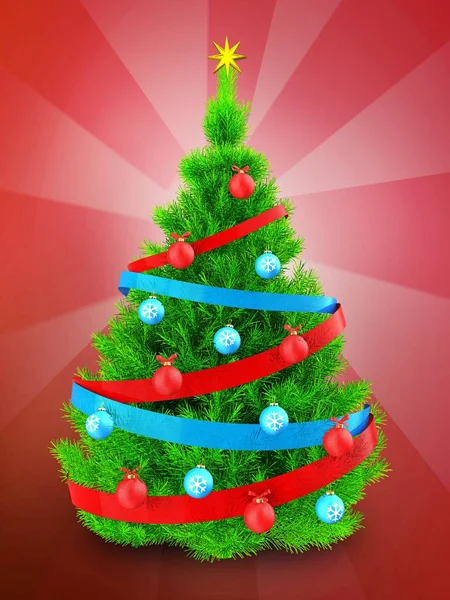 Illustration of  Christmas tree — Stock Photo, Image