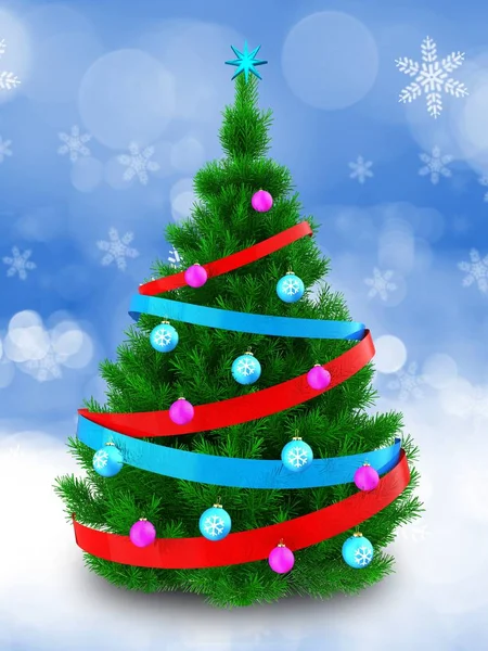 Illustration of  Christmas tree — Stock Photo, Image