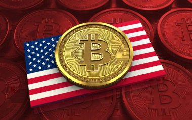 bitcoin arka plan üzerinde gösterimi