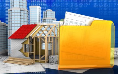 çerçeve ev çizimi