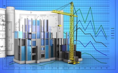  illüstrasyon inşaat ilerleme