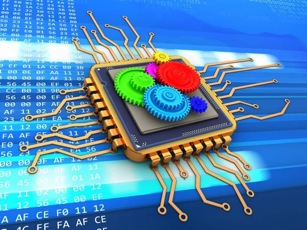 Altın bilgisayar çizimi 