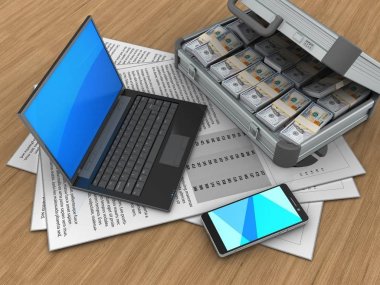 belgeleri arka plan üzerinde gösterimi