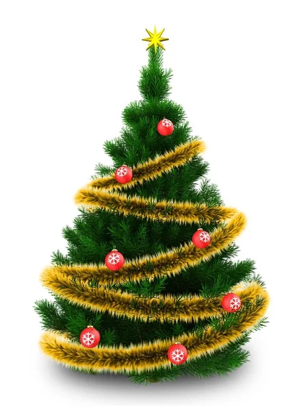 Illustratie van de kerstboom — Stockfoto