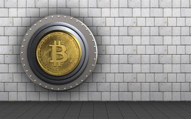 bitcoin arka plan üzerinde gösterimi 