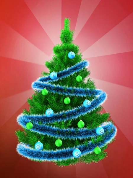 Illustration of Christmas tree — Stock Photo, Image