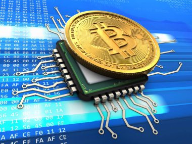 bitcoin arka plan üzerinde gösterimi 
