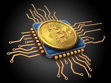 bitcoin arka plan üzerinde gösterimi 