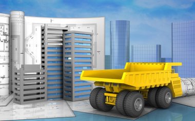 Şehir binalar inşaat