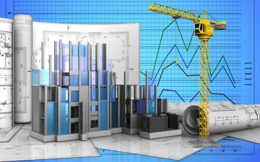  illüstrasyon inşaat ilerleme