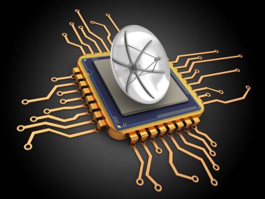 Altın bilgisayar çizimi