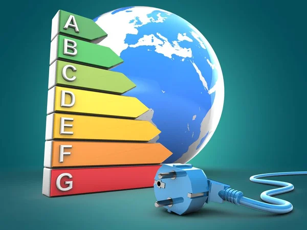 Illustration of energy ranking — Stock Photo, Image