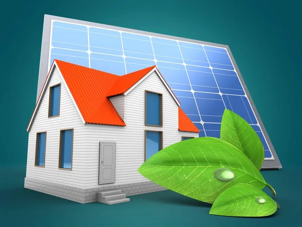  Evin üzerinde mavi arka plan resmi 