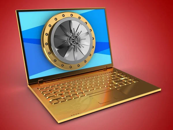 Altın bilgisayar çizimi