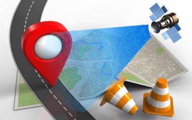 harita kağıt çizimde