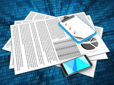  belgeleri arka plan üzerinde gösterimi