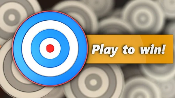 Illustration of  target over  background — Stock Photo, Image
