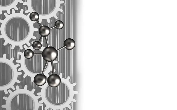 Illustration of molecule over background — Stock Photo, Image