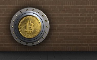 bitcoin arka plan üzerinde gösterimi 