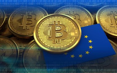 bitcoin arka plan üzerinde gösterimi 