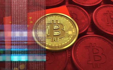 bitcoin arka plan üzerinde gösterimi 